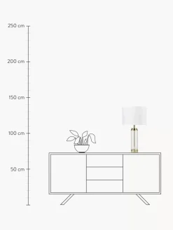 New Lampa Stołowa Ze Szklana Podstawa W Stylu Glam Gabor Lampki Nocne