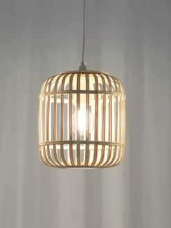 Sale Lampa Wiszaca Z Drewna Bambusowego Adam Lampy Wiszące