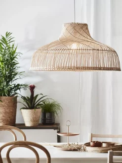 Outlet Lampa Wiszaca Z Rattanu Braid Lampy Wiszące