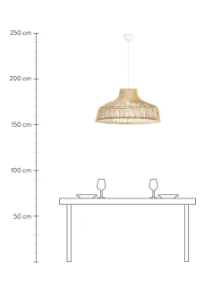 Outlet Lampa Wiszaca Z Rattanu Braid Lampy Wiszące