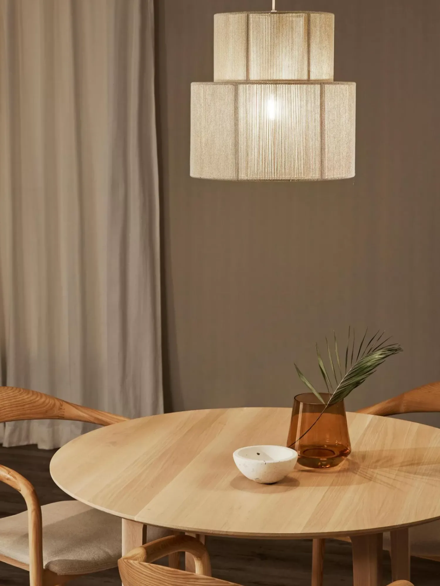 Best Lampa Wiszaca Z Wlokna Lnianego Lace Lampy Wiszące