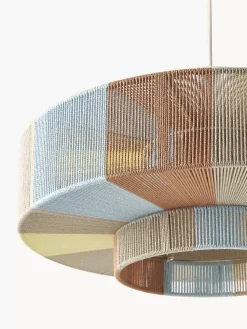 Store Lampa Wiszaca Z Wlokna Lnianego Lace Lampy Wiszące