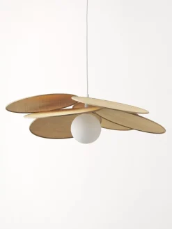 Online Lampa Wiszaca Z Wlokna Naturalnego Milani Lampy Wiszące