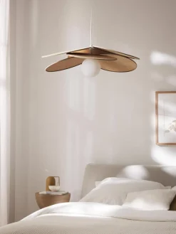 Online Lampa Wiszaca Z Wlokna Naturalnego Milani Lampy Wiszące