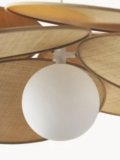 Online Lampa Wiszaca Z Wlokna Naturalnego Milani Lampy Wiszące