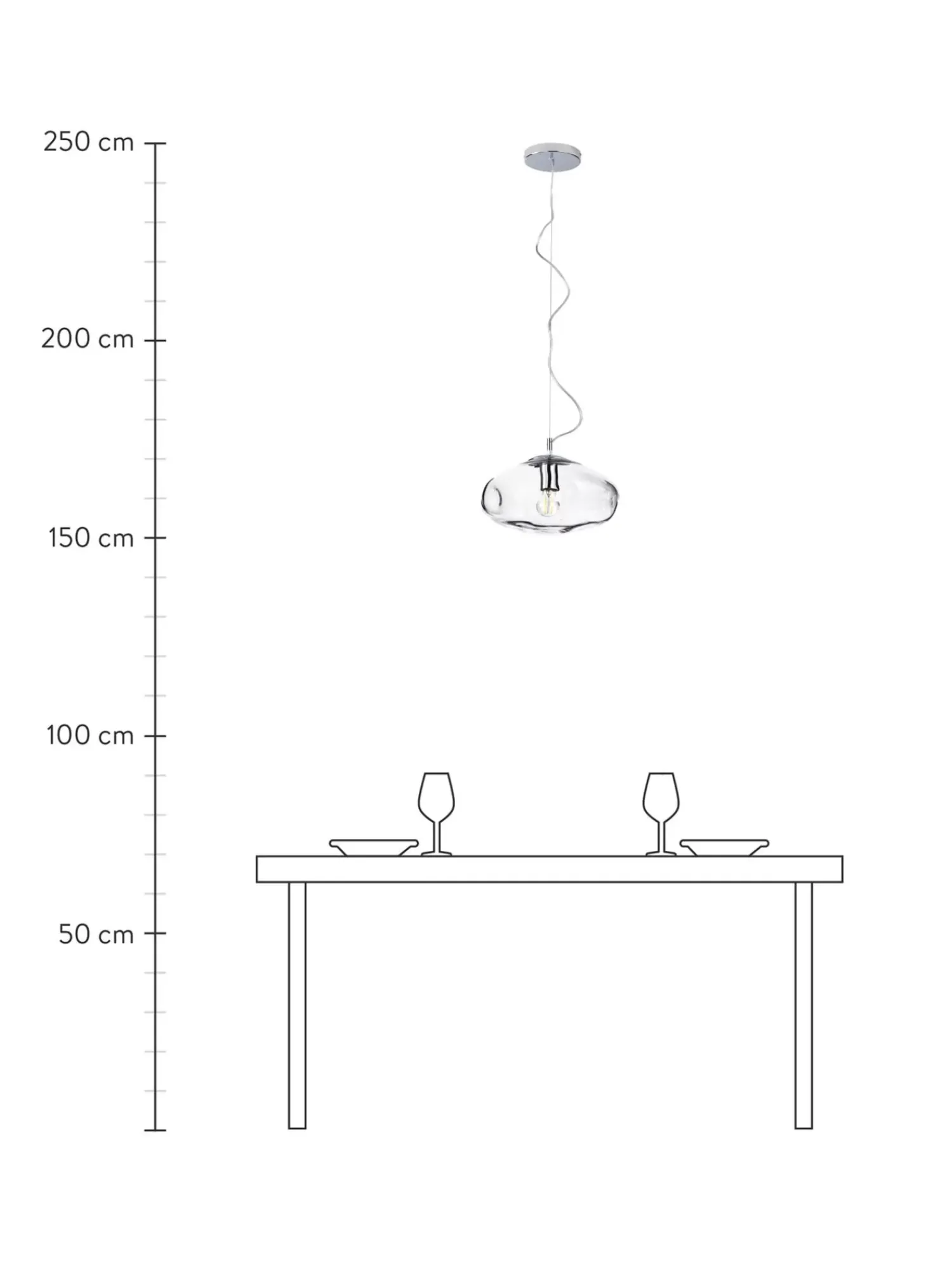 Fashion Lampa Wiszaca Ze Szkla Amora Lampy Wiszące