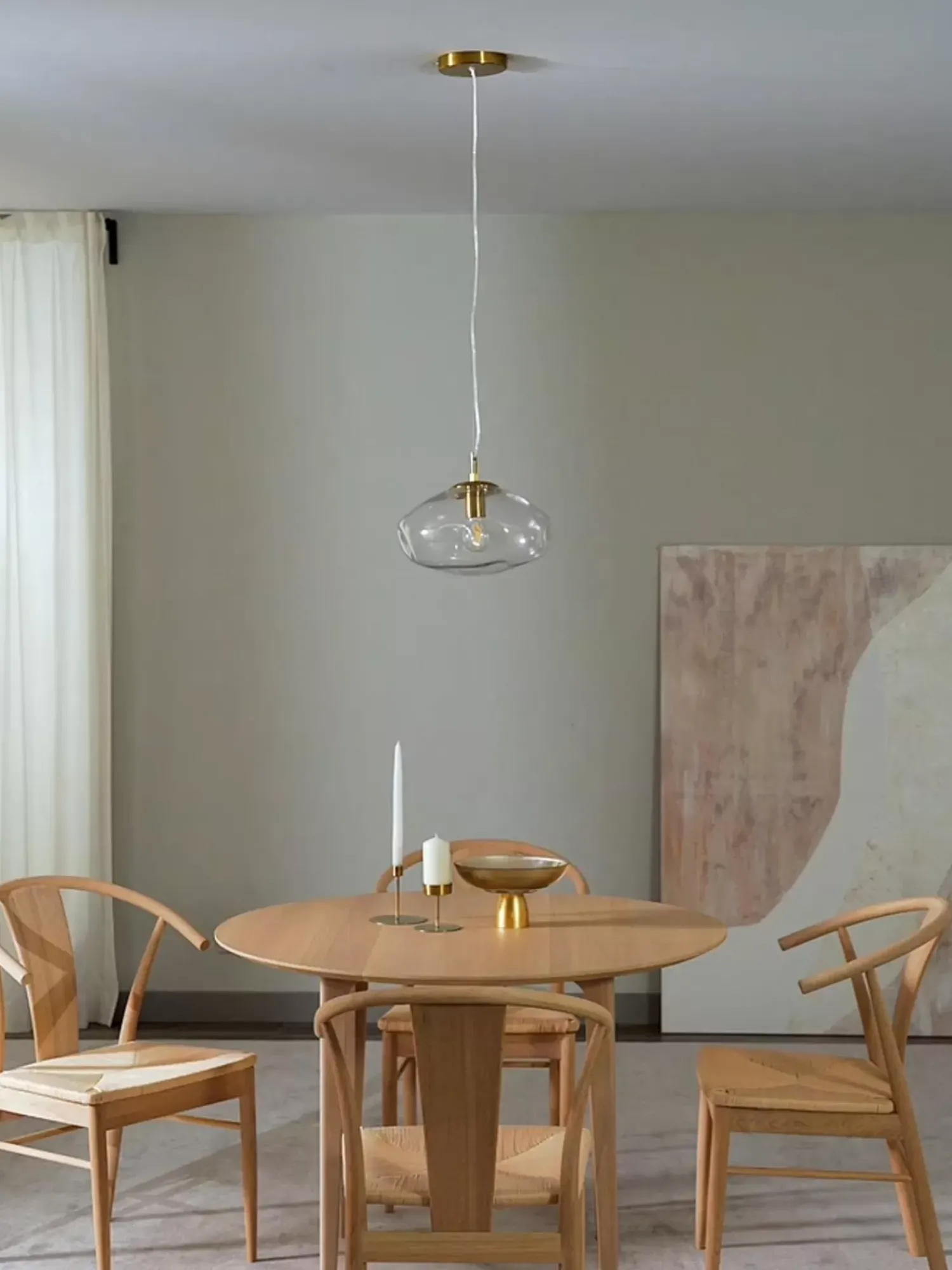 Clearance Lampa Wiszaca Ze Szkla Amora Lampy Wiszące