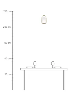 New Lampa Wiszaca Ze Szkla Dmuchanego Z Funkcja Przyciemniania Lanna Lampy Wiszące