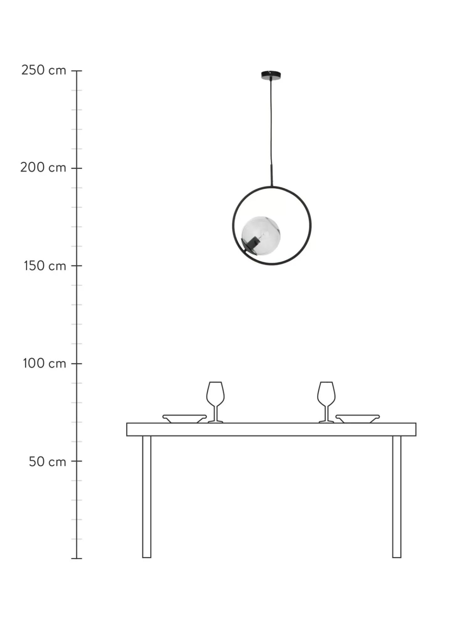 Sale Lampa Wiszaca Ze Szkla Dymionego Chloe Lampy Wiszące