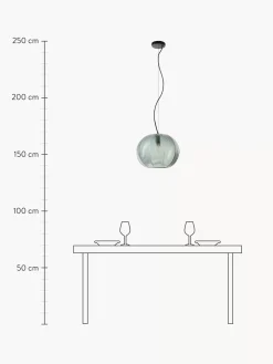 Cheap Lampa Wiszaca Ze Szkla Dymionego Brice Lampy Wiszące