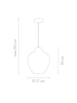 Clearance Lampa Wiszaca Ze Szkla Lee Lampy Wiszące
