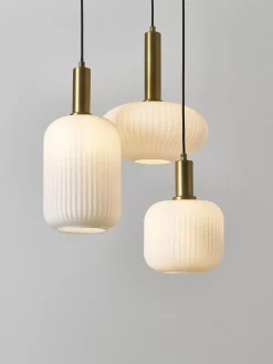 Fashion Lampa Wiszaca Ze Szkla Opalowego Candela Lampy Wiszące