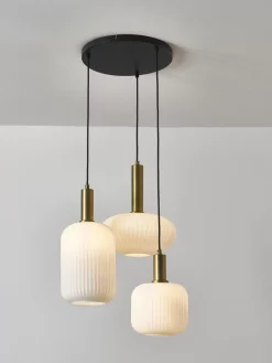 Fashion Lampa Wiszaca Ze Szkla Opalowego Candela Lampy Wiszące