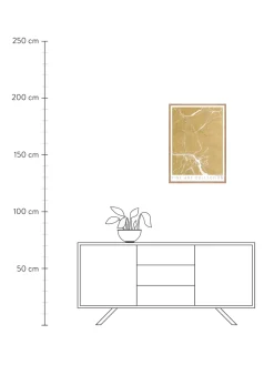 Flash Sale Oprawiony Druk Cyfrowy Gold Marble Obrazy I Grafiki