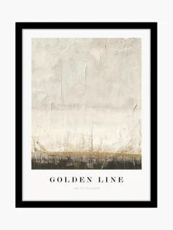 Cheap Oprawiony Druk Cyfrowy Golden Line Obrazy I Grafiki