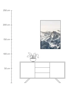 Flash Sale Oprawiony Druk Cyfrowy White Mountain Obrazy I Grafiki