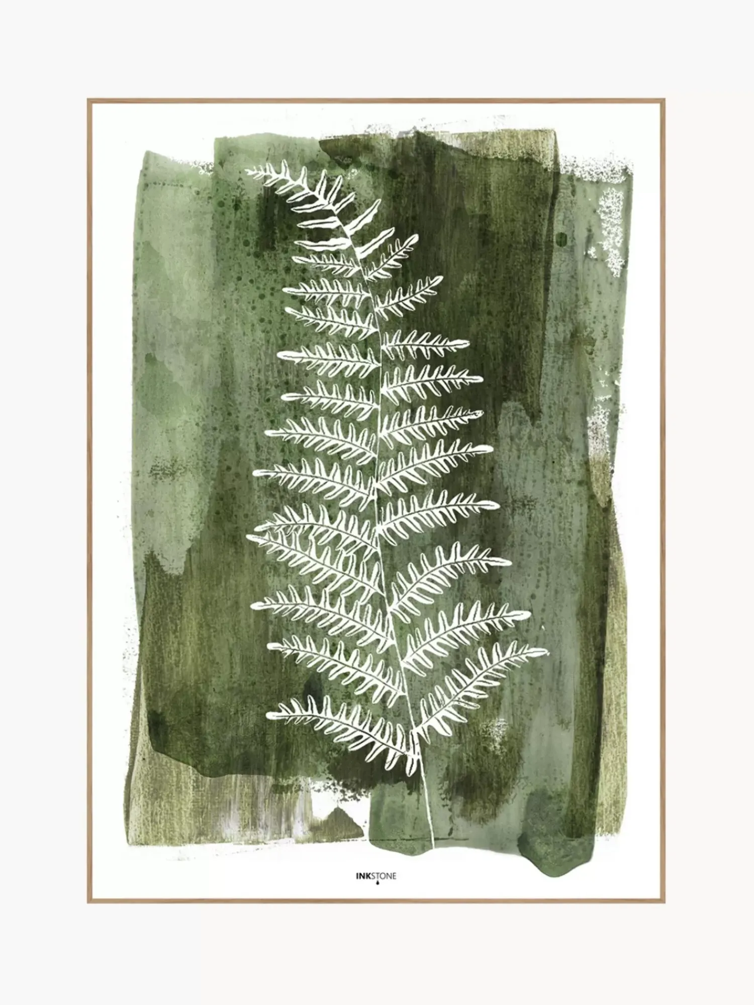 Shop Oprawiony Druk Cyfrowy White Fern Obrazy I Grafiki