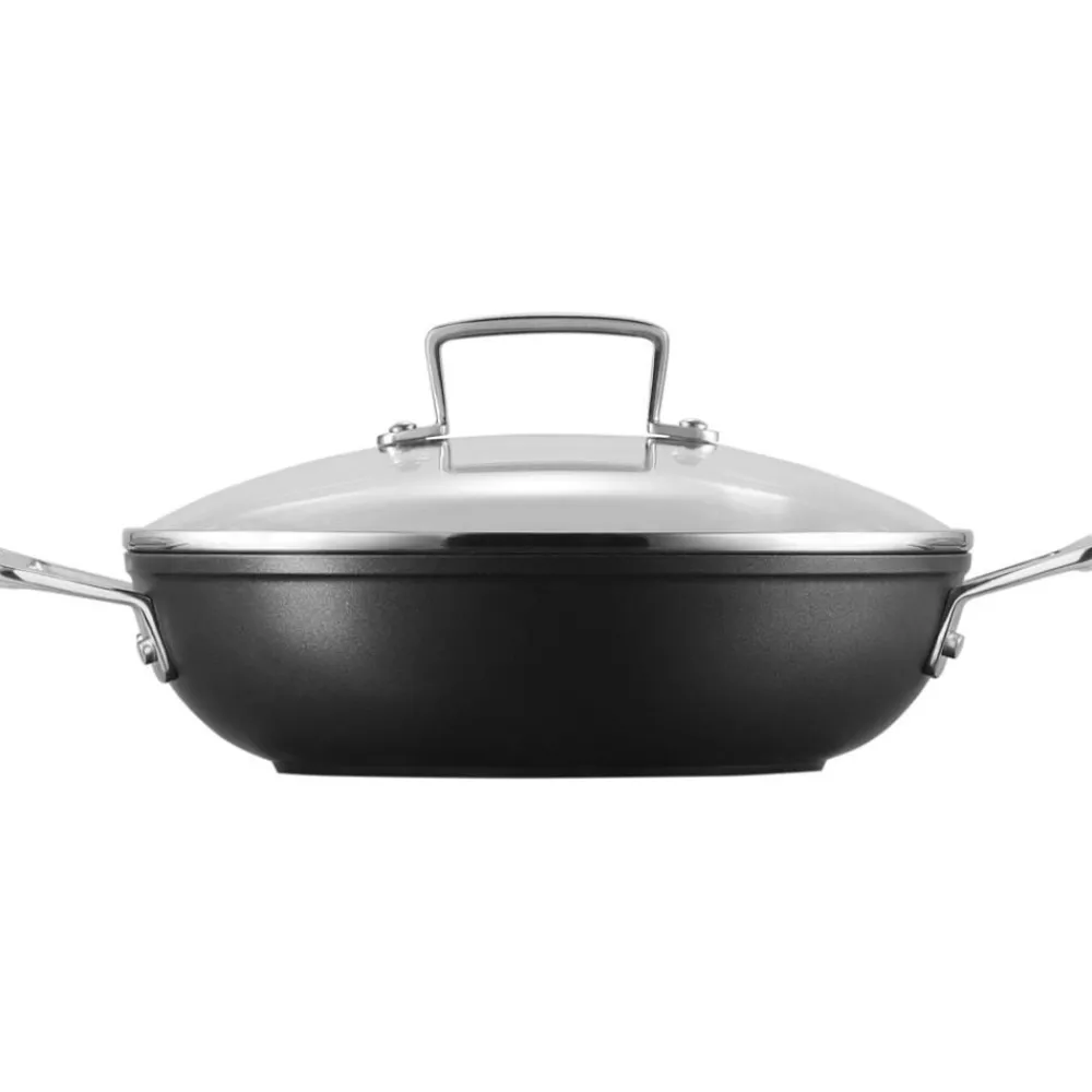 Le Creuset Patelnie>Patelnia Z Powloka Zapobiegajaca Przywieraniu I Pokrywka James