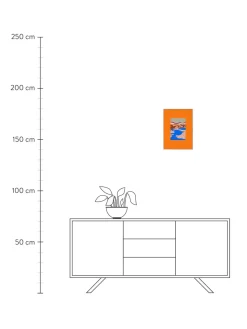 Outlet Plakat Orange Landscape Plakaty