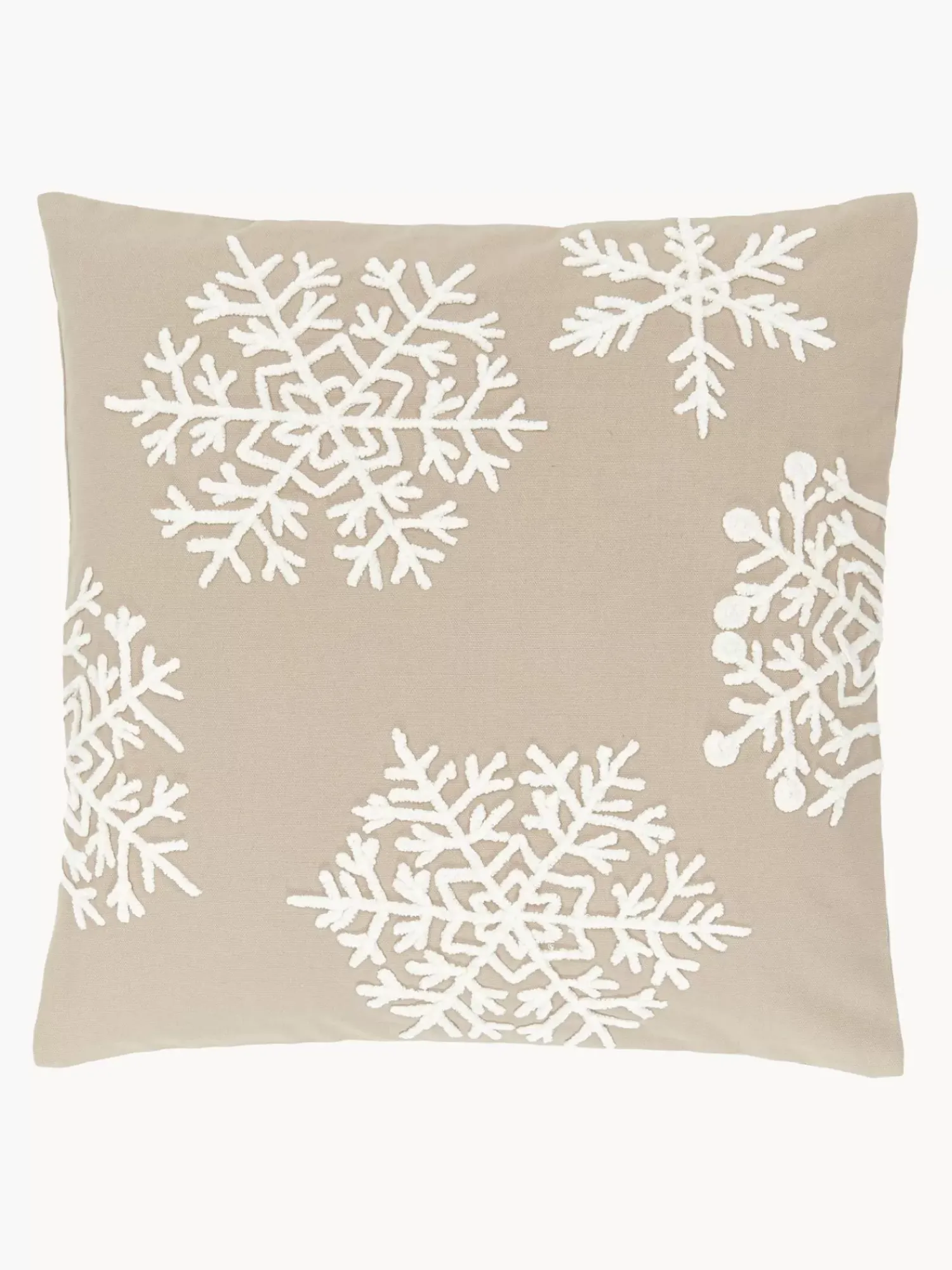 Shop Poszewka Na Poduszke Z Haftem Snowflake Poduszki Dekoracyjne