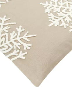 Shop Poszewka Na Poduszke Z Haftem Snowflake Poduszki Dekoracyjne