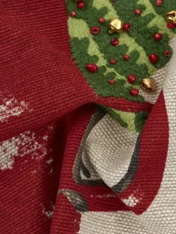 Discount Poszewka Na Poduszke Z Haftem Happy Holidays Poduszki Dekoracyjne