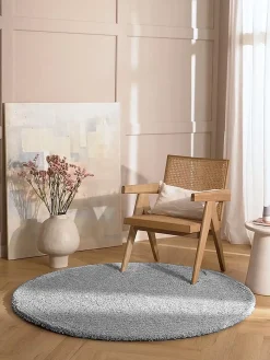 Shop Puszysty Okragly Dywan Z Dlugim Wlosiem Marsha Dywany Okrągłe