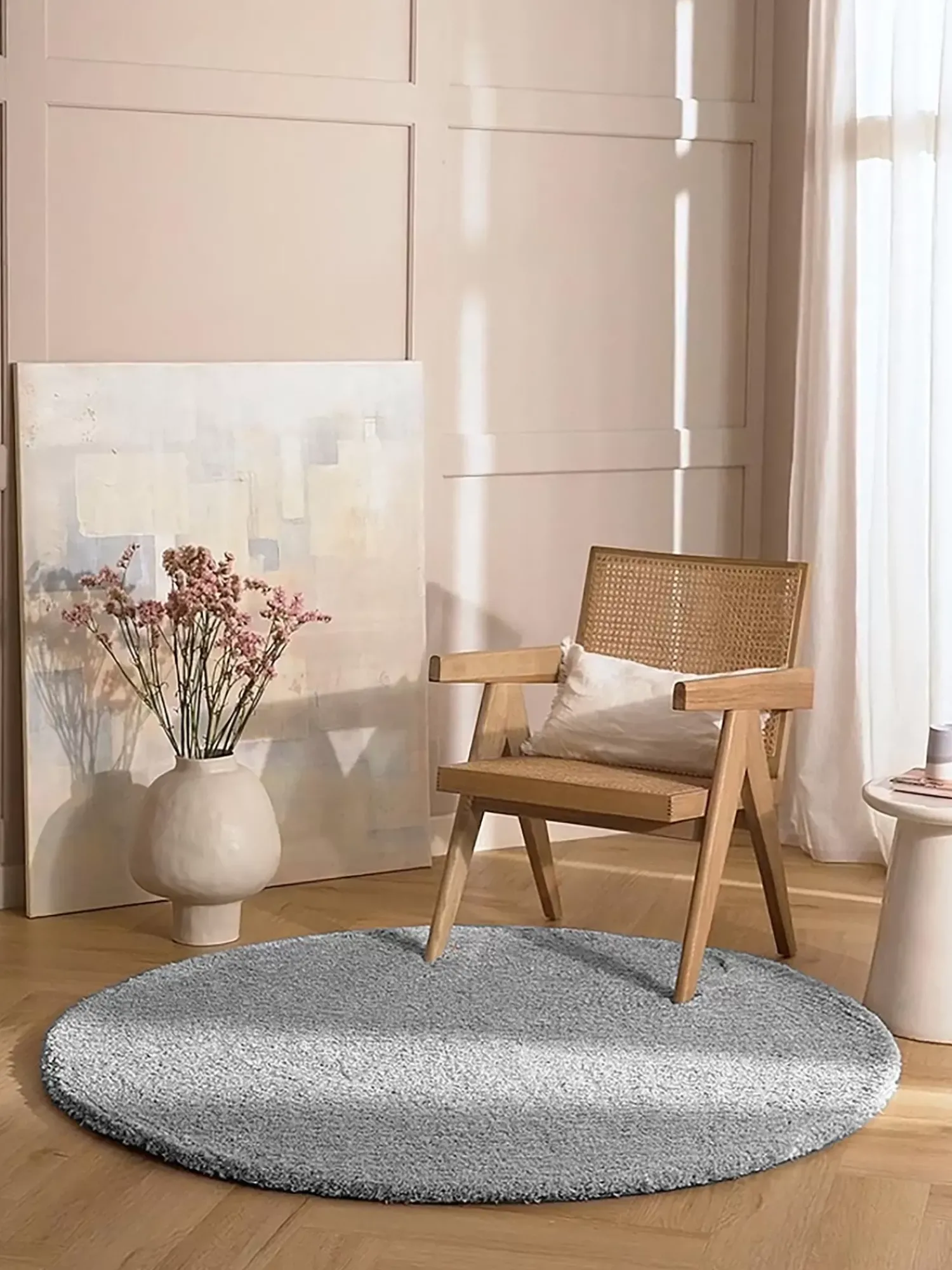 Shop Puszysty Okragly Dywan Z Dlugim Wlosiem Marsha Dywany Okrągłe