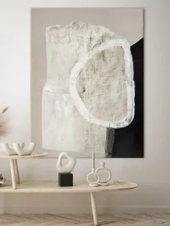 Store Recznie Malowany Obraz Na Płótnie White Stone Obrazy Na Płótnie