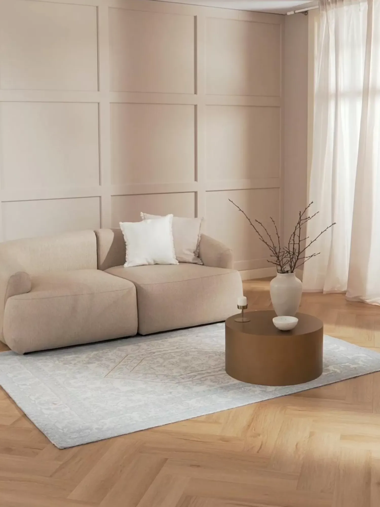 Store Recznie Tkany Dywan Szenilowy W Stylu Vintage Magalie Dywany Prostokątne