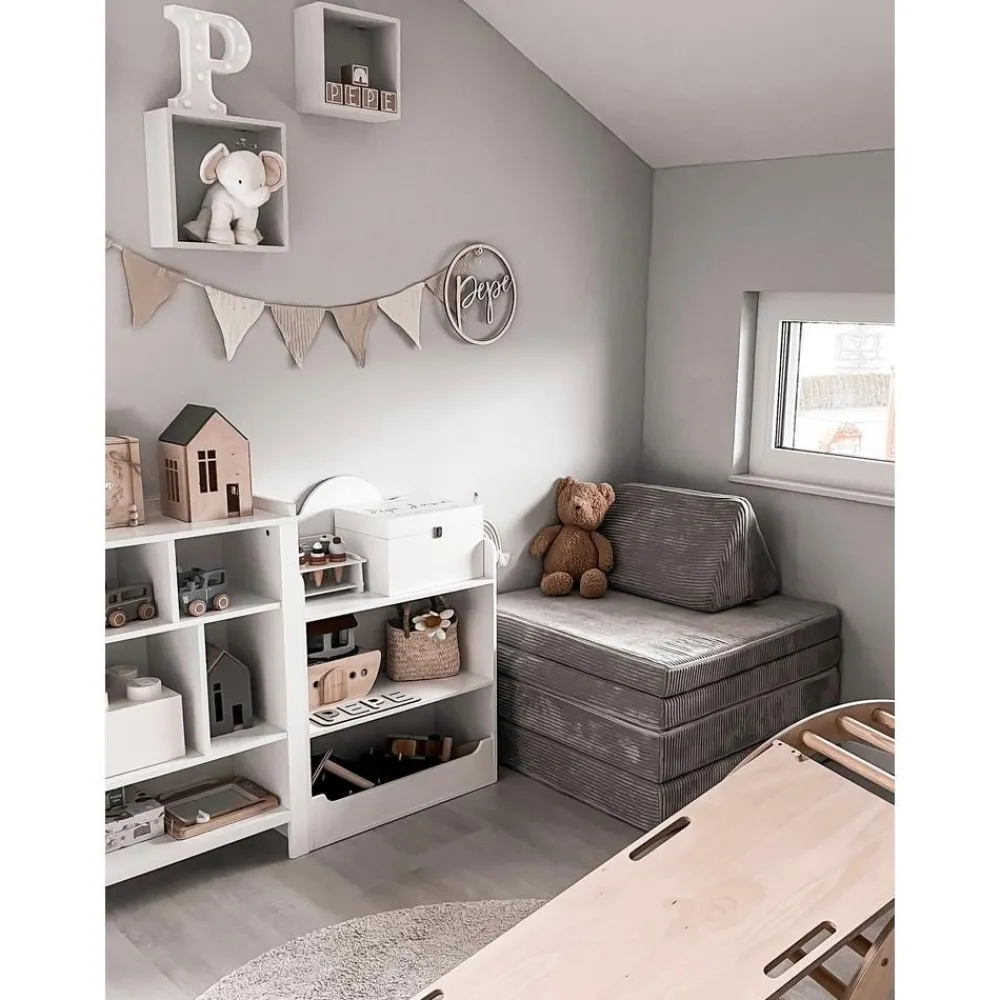 Funzy Worki Do Siedzenia>Recznie Wykonana Dziecieca Sofa Modulowa Ze Sztruksu Mila