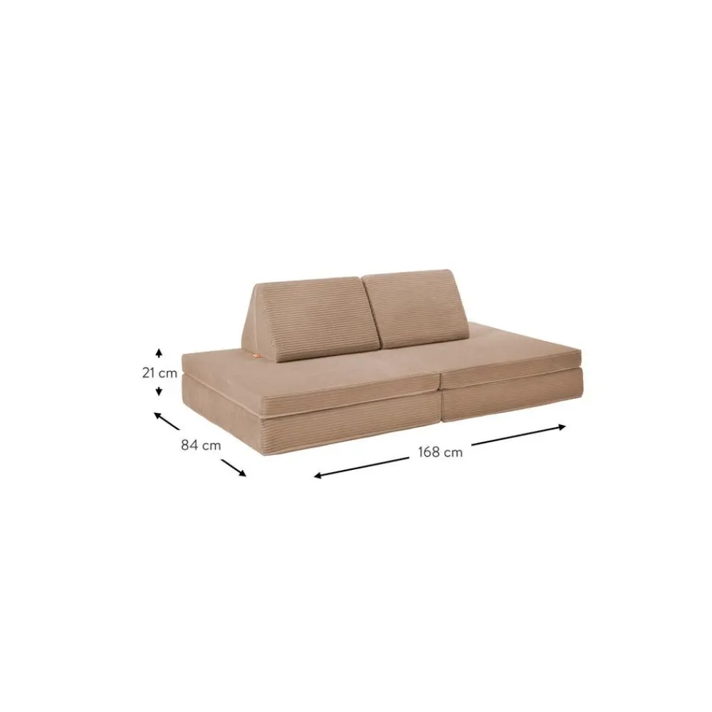 Funzy Worki Do Siedzenia>Recznie Wykonana Dziecieca Sofa Modulowa Ze Sztruksu Mila