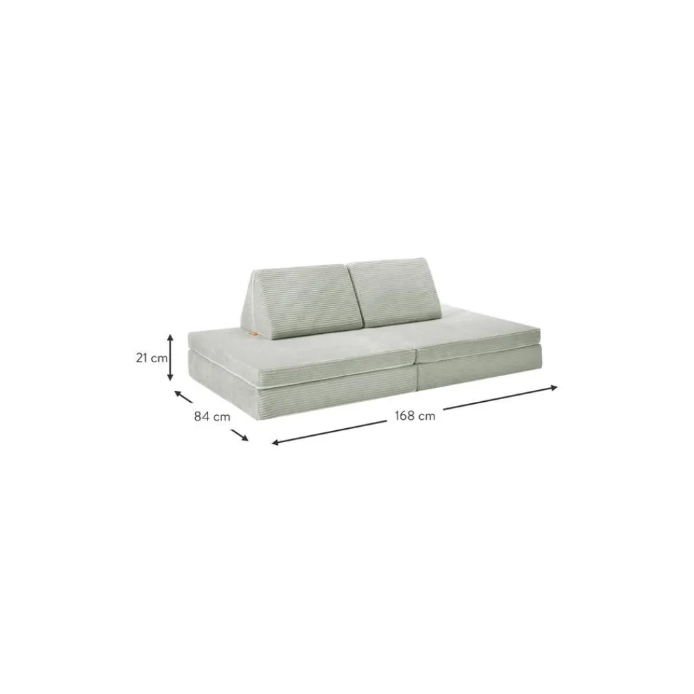 Funzy Worki Do Siedzenia>Recznie Wykonana Dziecieca Sofa Modulowa Ze Sztruksu Mila