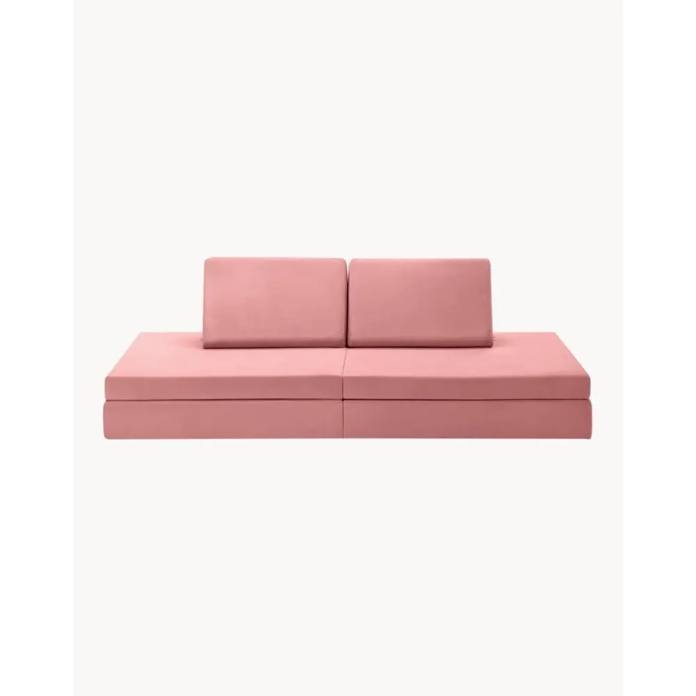 Funzy Worki Do Siedzenia>Recznie Wykonana Dziecieca Sofa Modulowa Z Aksamitu Mila