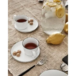 Broste Copenhagen Kolekcje Naczyń>Recznie Wykonana Filizanka Do Espresso Z Porcelany Ze Spodkiem Salt