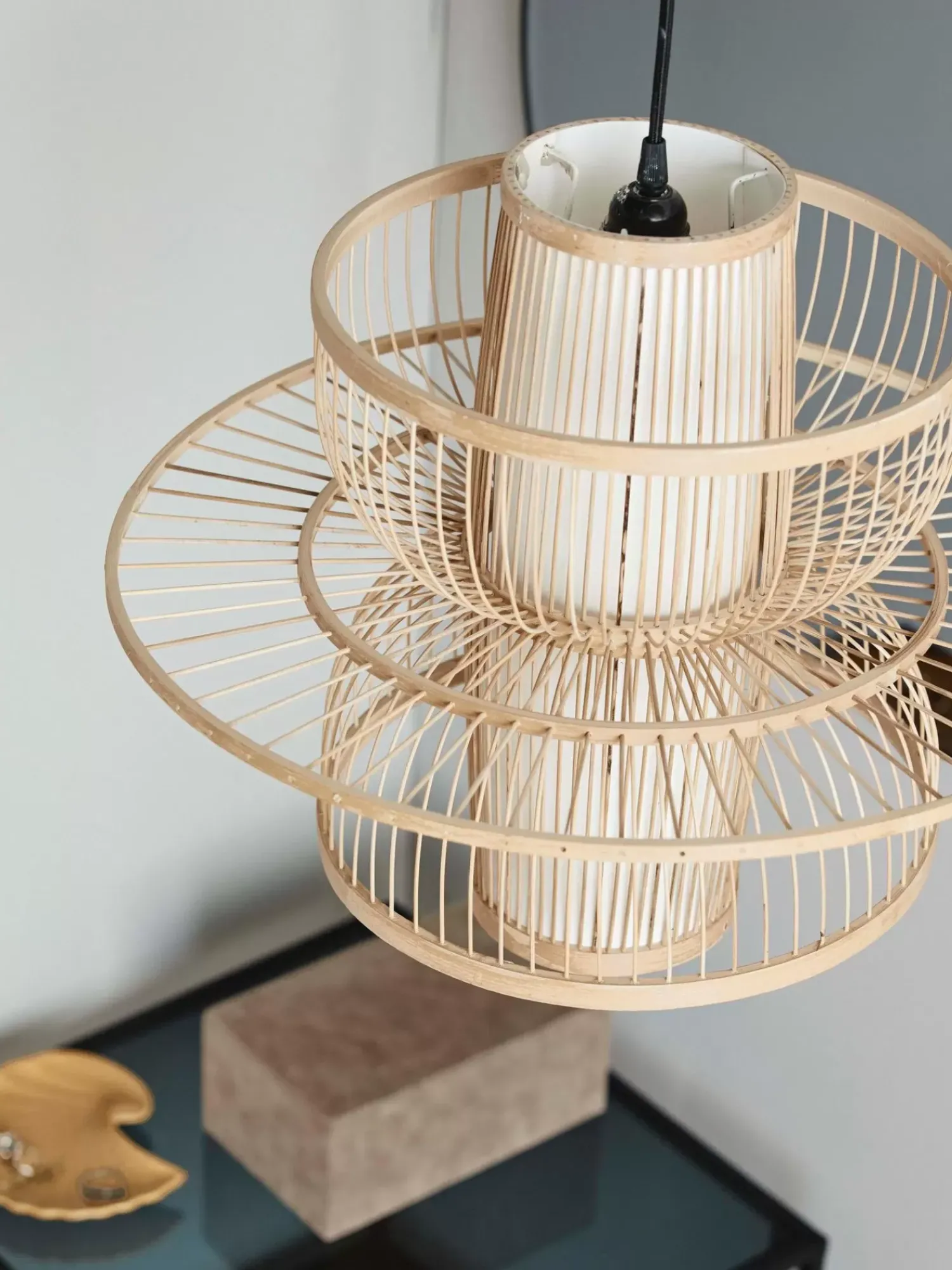 Fashion Recznie Wykonana Lampa Wiszaca Z Drewna Bambusowego Sigyn Lampy Wiszące