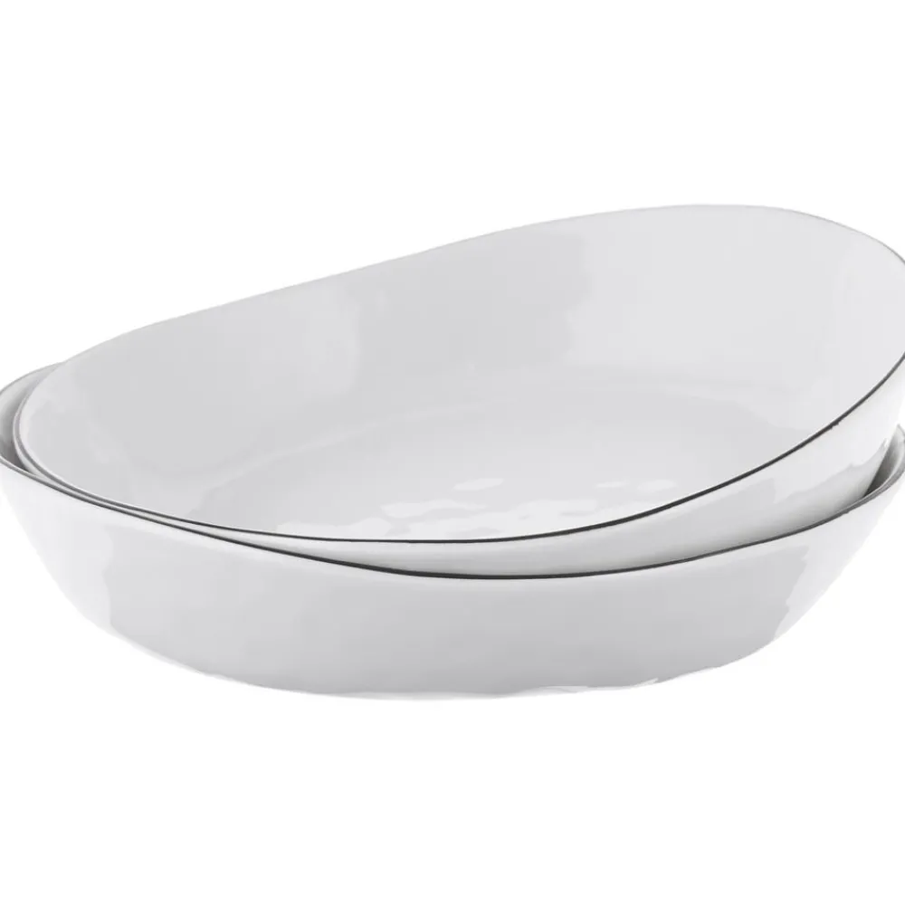 Broste Copenhagen Kolekcje Naczyń>Recznie Wykonana Misa Z Porcelany Salt, 2 Szt.