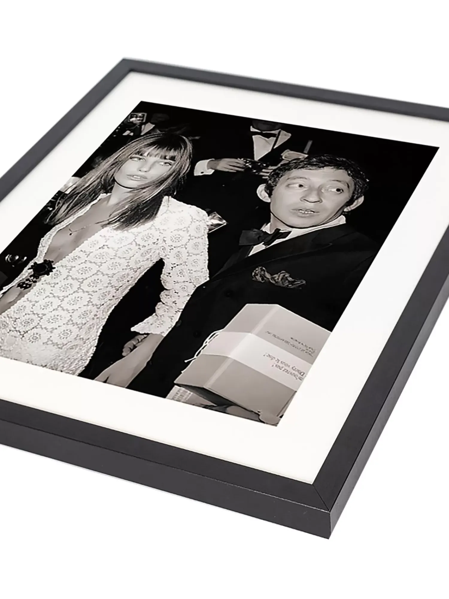 Outlet Recznie Wykonany Oprawiony Druk Cyfrowy Serge Gainsbourg & Jane Birkin Obrazy I Grafiki