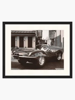 Outlet Recznie Wykonany Oprawiony Druk Cyfrowy Steve Mcqueen In His Jaguar Obrazy I Grafiki