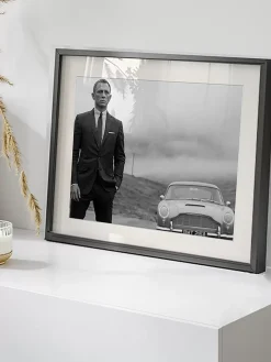 Flash Sale Recznie Wykonany Oprawiony Druk Cyfrowy Daniel Craig As James Bond Obrazy I Grafiki