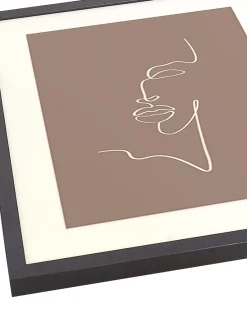 Store Recznie Wykonany Oprawiony Druk Cyfrowy Minimal Line Face Obrazy I Grafiki
