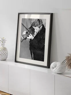 Fashion Recznie Wykonany Oprawiony Druk Cyfrowy James Dean With Camera Obrazy I Grafiki