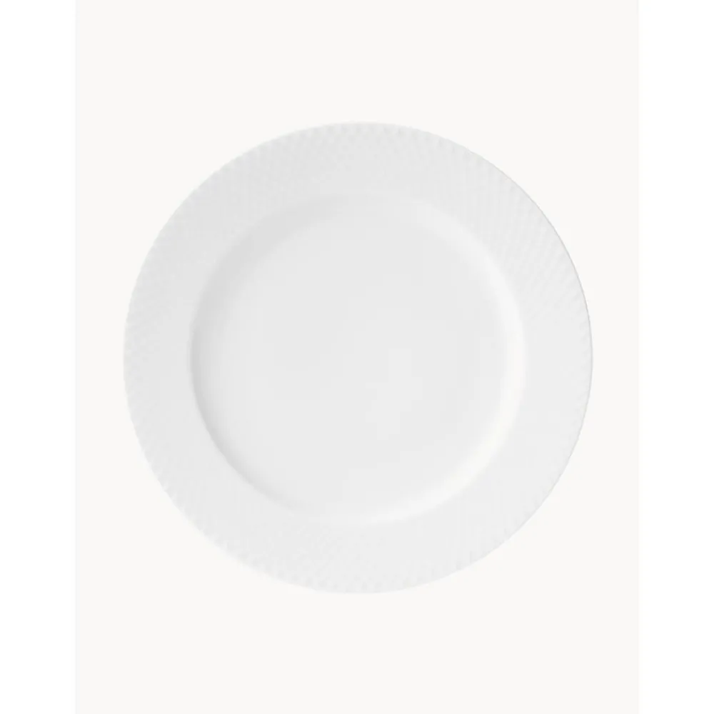 Lyngby Porcelaen Talerze>Recznie Wykonany Talerz Duzy Z Porcelany Rhombe, 4 Szt.