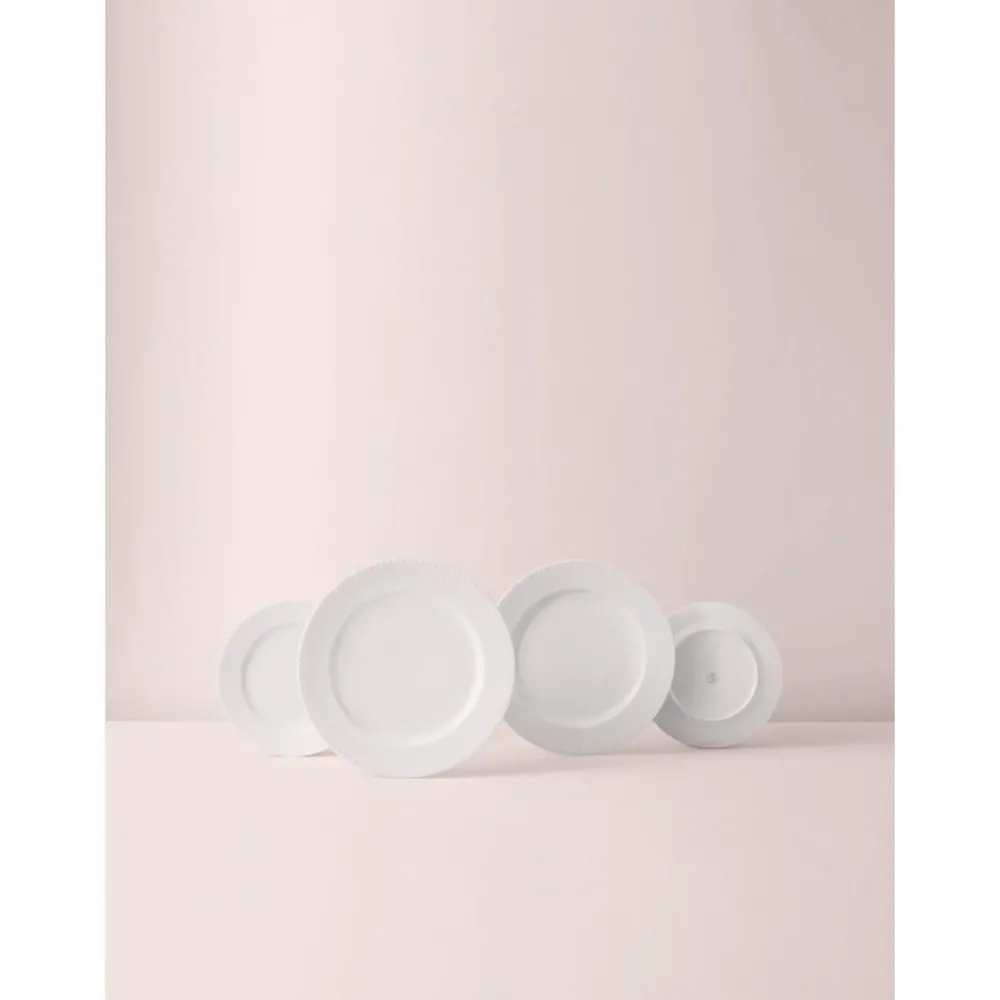 Lyngby Porcelaen Talerze>Recznie Wykonany Talerz Duzy Z Porcelany Rhombe, 4 Szt.