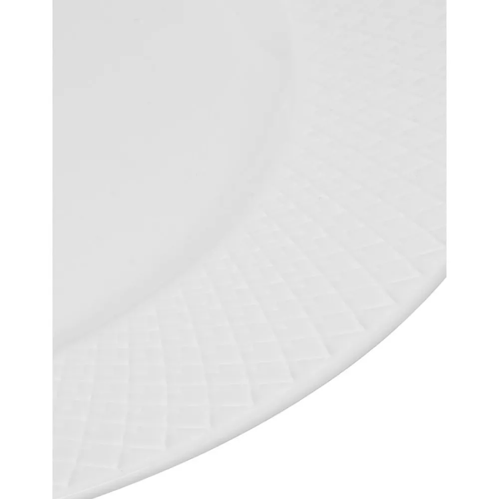 Lyngby Porcelaen Talerze>Recznie Wykonany Talerz Duzy Z Porcelany Rhombe, 4 Szt.