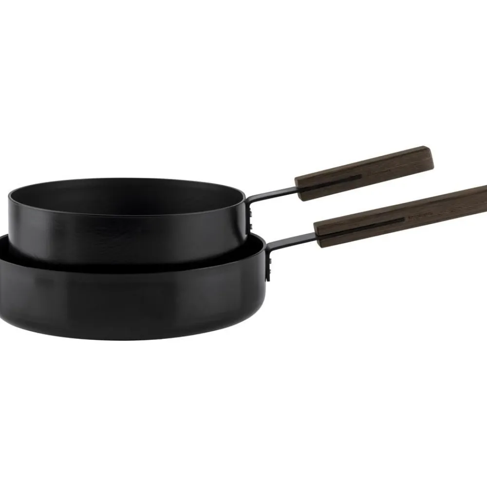 Kn Industrie Patelnie>Rondel Z Powloka Zapobiegajaca Przywieraniu Black, Rozne Rozmiary