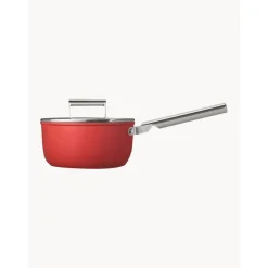 Smeg Garnki>Rondel Z Powloka Zapobiegajaca Przywieraniu Z Pokrywka 50'S Style