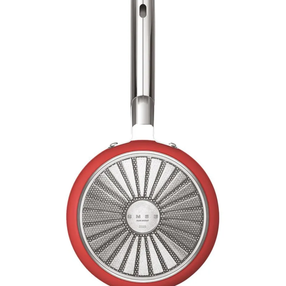 Smeg Garnki>Rondel Z Powloka Zapobiegajaca Przywieraniu Z Pokrywka 50'S Style