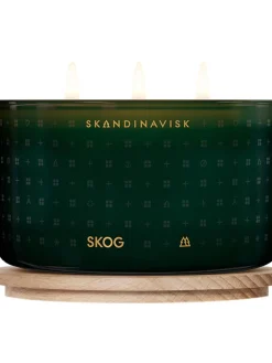 Outlet Swieca Zapachowa Z Trzema Knotami Skog (Igly Sosnowe, Szyszki, Sok Brzozowy) Świece Zapachowe