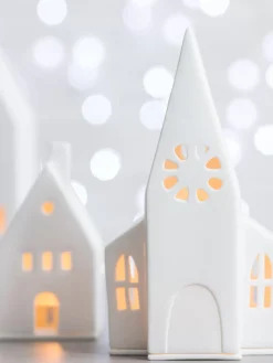 Cheap Swiecznik Domek Z Porcelany Living Świeczniki Na Tealighty